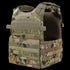 The Condor Gunner Plate Carrier in Scorpion OCP features multiple straps and pouches, designed for carrying ballistic plates and gear.